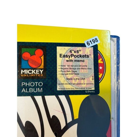 Vintage Mickey Unlimited 4"x6" EasyPockets Photo Album With Memo - Picture 8 of 8